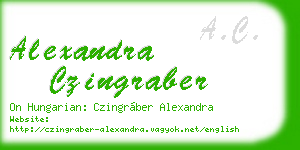alexandra czingraber business card