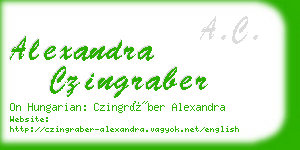 alexandra czingraber business card